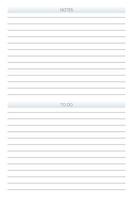 to do list notes personal planner diary template in classic strict style. individual schedule minimalism restrained design for business notebook vector