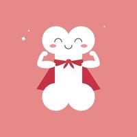 Illustrative vector of cute and strong bone