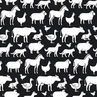 animals seamless pattern vector