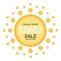 Summer Sale concept Background. Vector Illustration