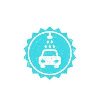 car wash, vector badge