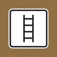 Do Not Use Ladders Symbol vector