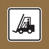 Warning Do not operate the forklift vector