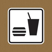 Do not eating Or Drinking Symbol vector