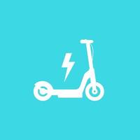 electric kick scooter icon vector