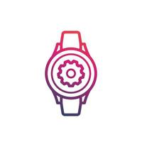 watch repair icon, vector logo