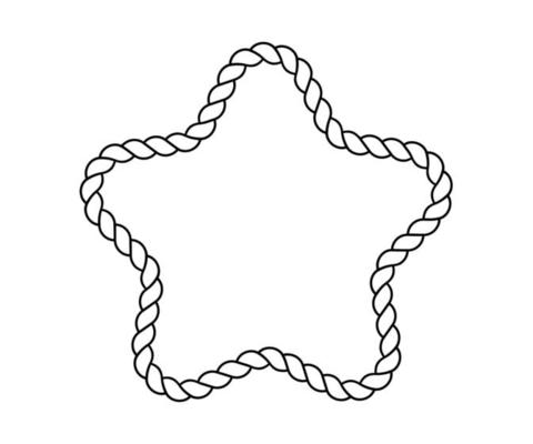 chain pattern star illustration, good for a variety of designs