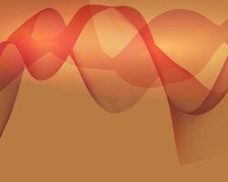 Ilustración de fondo abstracto de onda naranja vector
