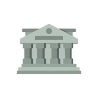 bank and federal institution building icon vector illustration