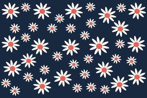 Beautiful flowers blossom pattern background vector illustration design