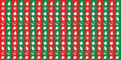 Christmas Decoration objects pattern background vector illustration