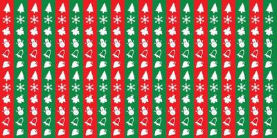 Christmas Decoration objects pattern background vector illustration