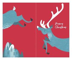 Festive Christmas and new year greeting card. merry Christmas. vector