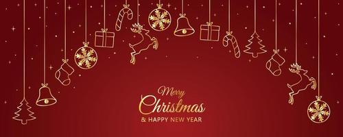 Hand drawn christmas background vector