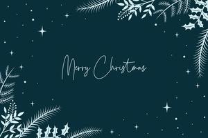 Hand drawn christmas background vector