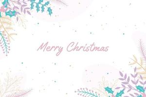 Hand drawn christmas background vector