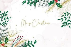 Hand drawn christmas background vector