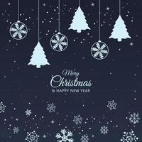 Modern merry christmas background design vector