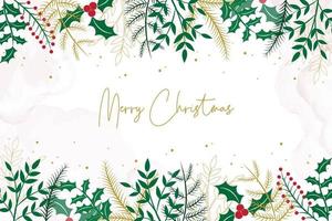 Hand drawn christmas background vector