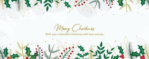 Hand drawn christmas background vector