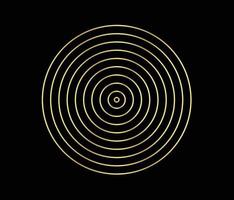 Concentric circle element. Gold luxurious color ring. Abstract  vector illustration for sound wave, golden graphic, Modern decoration for websites, posters, banners, template EPS10 vector