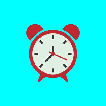 icono de reloj despertador vector