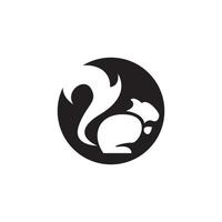 Squirrel icon and symbol vector illustration