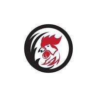 Rooster icon and symbol template illustration vector