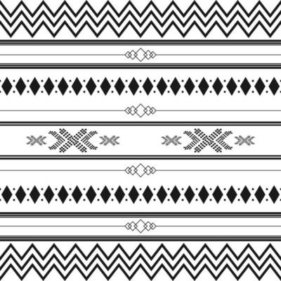 Black and white tribal ethnic pattern with geometric elements, traditional African mud cloth, tribal design. fabric or home wallpaper design