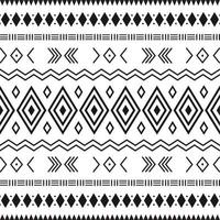 Black and white tribal ethnic pattern with geometric elements, traditional African mud cloth, tribal design. fabric or home wallpaper design vector