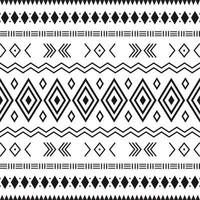 Black and white tribal ethnic pattern with geometric elements, traditional African mud cloth, tribal design. fabric or home wallpaper design vector