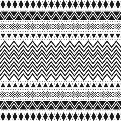 Black and white tribal ethnic pattern with geometric elements, traditional African mud cloth, tribal design. fabric or home wallpaper design