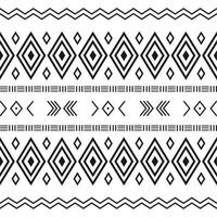 patrón étnico tribal blanco y negro con elementos geométricos, tela de barro tradicional africana, diseño tribal. diseño de tela o papel tapiz para el hogar vector