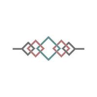 Cross stitch art for  embroidery element pattern vector