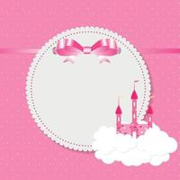 Little Princess Background Vector Illustration