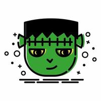 icono de zombie estilo mbe.eps vector