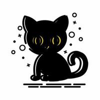 icono de gato estilo mbe.eps vector