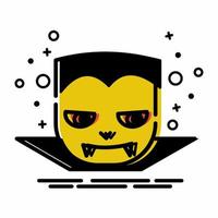 Dracula Vampire Icon MBE Styl... vector