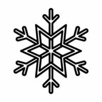 Snowflake Icon Line Style.eps vector