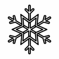 icono de copo de nieve estilo de línea.eps vector