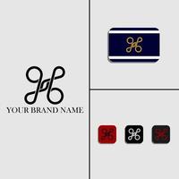 Letter HJB Monogram Logo vector