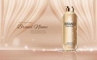 Design Cosmetics Product  Template for Ads or Magazine Background. 3D Realistic Vector Iillustration