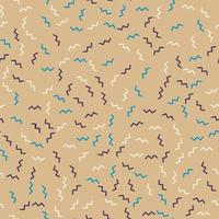 Seamless pattern in retro style of zigzags vector