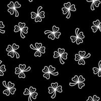 Clover leaf seamless pattern vector