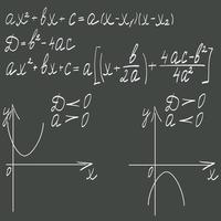 Mathematical formula on a dark background vector