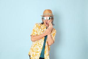 Man in summer clothes photo