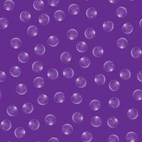 Vector illustration. Seamless pattern. Transparent drops at random on purple background.