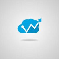 Illustration vector graphic of Cloud Graph. Perfect to use for Technology Company