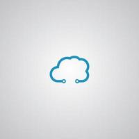 Cloud Tech Logo Inspiration Template. Perfect to use for Technology Company vector