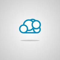 Illustration vector graphic of Circle Cloud. Perfect to use for Technology Company